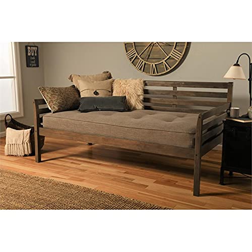 Kodiak Furniture Boho Daybed, Twin, Rustic Walnut Finish