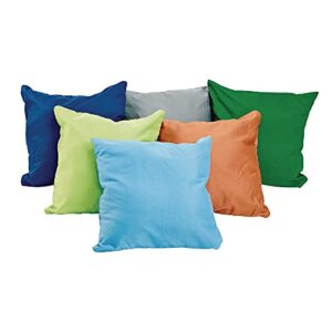 20 inch pillows by environments, set of 6 in nature colors for homes, schools, daycares and playrooms