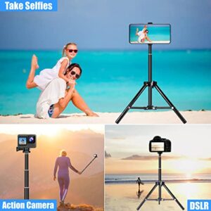 Selfie Stick Tripod, 62 inch Extendable Detachable Selfie Stick Tripod Stand with Remote for iPhone 14 13 12 Pro MAX Samsung Galaxy S23 S22 S21 Ultra
