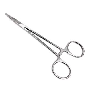 cynamed snag-free webster needle/suture holder driver with ultra smooth jaws - ratcheted/locking mechanism forceps - premium stainless steel (5 in.)