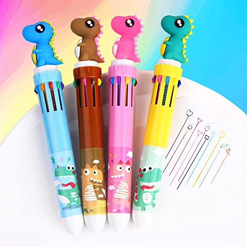 Cmecial Dinosaur Pens Set With Case, Pens Dinosaur for Boys Girls, Dinosaur Pen Set, Cute Pens, Multicolor Pen Dinosaur, Cute Pens For Kids