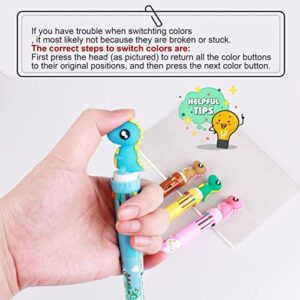 Cmecial Dinosaur Pens Set With Case, Pens Dinosaur for Boys Girls, Dinosaur Pen Set, Cute Pens, Multicolor Pen Dinosaur, Cute Pens For Kids