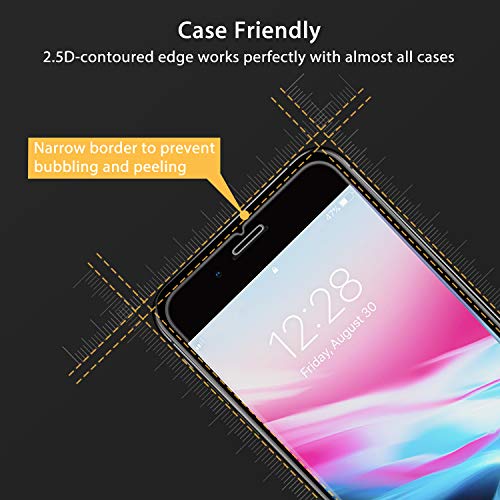 UNBREAKcable Screen Protector for iPhone SE 2022/ SE 2020/ iPhone 8/7, Double Shatterproof Tempered Glass [Easy Installation Frame] [9H Hardness] [HD Clear] for iPhone SE/8/7/6s/6 4.7inch - 2 Pack