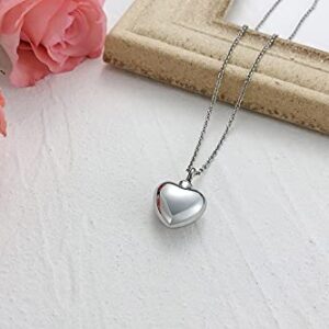 VNOX Pack of 5 Cremation Jewelry Cute Heart Cremation Urn Necklace for Ashes Holder Urn Pendant Necklace Keepsake Jewelry