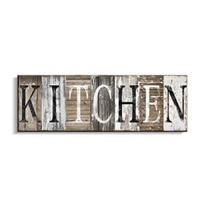 Pinetree Art Rustic Farmhouse Kitchen Wall Decor Canvas Prints Kitchen Signs Wall Decor (With Solid Wood Inner Frame)