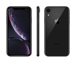 apple iphone xr, boost mobile, 64gb - black (renewed)