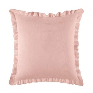 rachel ashwell farmhouse decorative throw pillow, 18x18, pink