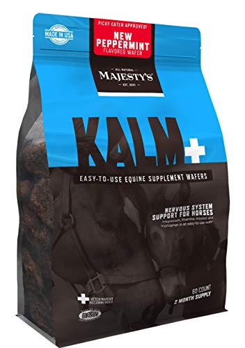 Majestys Kalm Horse / Equine Peppermint Wafers 60 Day Supply