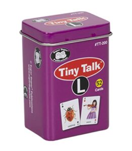 super duper publications | tiny talk articulation and language l sound photo flash cards | educational resource for children