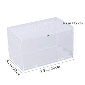 POPETPOP Reptile Tank 1Pc Reptile Box Portative Utility Reptile Box Feeding Case for Tortoise Spider Scorpion Snake Snail Terrarium