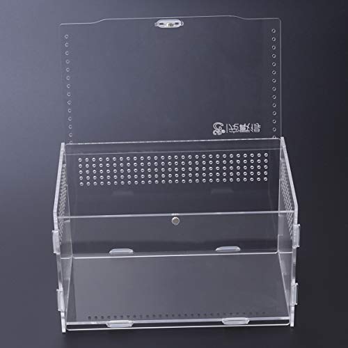 POPETPOP Reptile Tank 1Pc Reptile Box Portative Utility Reptile Box Feeding Case for Tortoise Spider Scorpion Snake Snail Terrarium