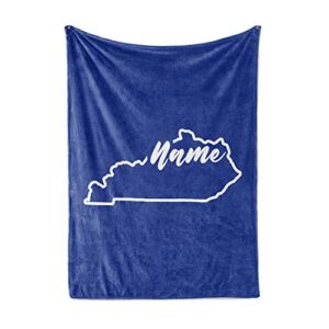 state pride series kentucky - personalized custom fleece blankets with your family name - celebrate united states