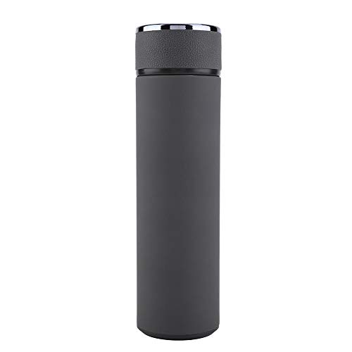 Stainless Steel Vacuum Water Bottle Tea Coffee Leak poof Thermos Car Office Cups(grey)