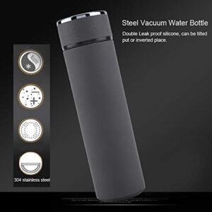 Stainless Steel Vacuum Water Bottle Tea Coffee Leak poof Thermos Car Office Cups(grey)