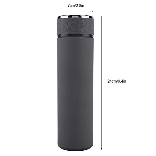 Stainless Steel Vacuum Water Bottle Tea Coffee Leak poof Thermos Car Office Cups(grey)