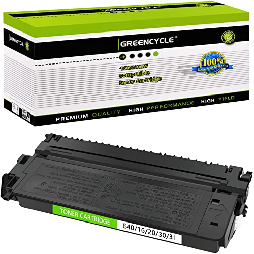 greencycle Compatible for Canon E40/E30/E31/E16/E20 1491A002AA Toner Cartridge Replacement Used in PC-140 PC-160 PC-420 PC-735 PC-795 PC-920 PC-980 ImageClass FC100 120 228 530 (Black, 1-Pack)