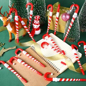 Outus 40 Pieces Christmas Ballpoint Pens Snowman Umbrella Cane Ballpoint Pen Christmas Cane Snowman Pens for Christmas Party Gift Stationery Supplies