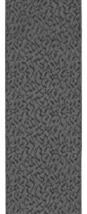 Garland Rug Ivy Vine Area Rug Runner, 3 ft x 12 ft, Cinder Gray