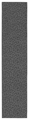 Garland Rug Ivy Vine Area Rug Runner, 3 ft x 12 ft, Cinder Gray