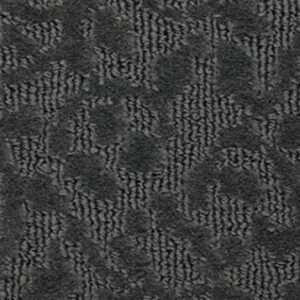 Garland Rug Ivy Vine Area Rug Runner, 3 ft x 12 ft, Cinder Gray