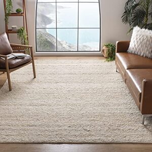 safavieh natura collection 8' x 10' ivory nat263a handmade wool area rug