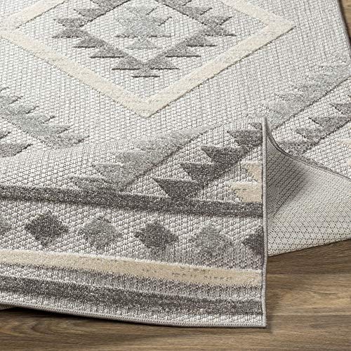 Artistic Weavers Mette Bohemian Outdoor Area Rug, 7'10" x 10'3", Grey