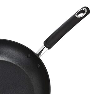 Amazon Basics Hard Anodized Non-Stick Skillet - 12.5-Inch, Black