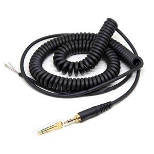 MDR-7506 Replacement Audio Cable Extension Spring Relief Coiled Cord with 1/4-inch Adapter Compatible with MDR-V6 V600 V700 V900 MDR-7506 MDR-7509 ATH-M50 ATH-M50s Headphones