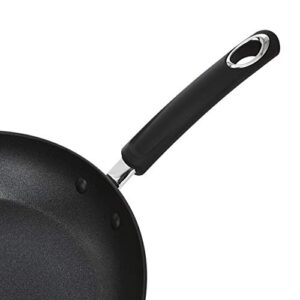 Amazon Basics Hard Anodized Non-Stick 3-Piece Skillet Set, 8-Inch, 9.5-Inch and 11-Inch, Black