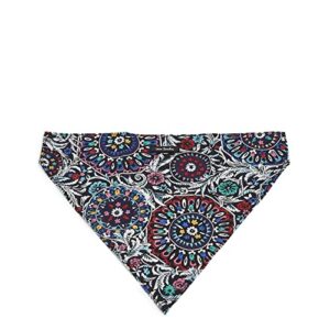 vera bradley women's cotton pet bandana, stained glass medallion - recycled cotton, one size