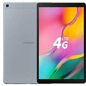 Samsung Galaxy Tab A 10.1" (2019, WiFi + Cellular) Full HD Corner-to-Corner Display, 32GB 4G LTE Tablet & Phone (Makes Calls) GSM Unlocked SM-T515, International Model (32 GB, Silver)