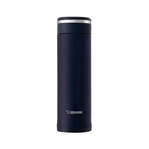 Zojirushi SM-JF48-AD Water Bottle, Stainless Steel Mug, Direct Drinking, Lightweight, Cold and Heat Retention, 16.2 fl oz (480 ml), Navy