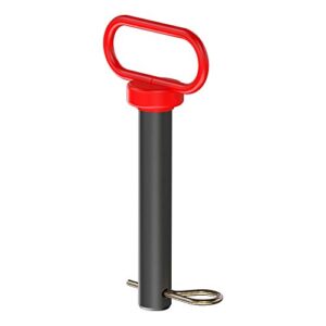 curt 45803 1 x 5-1/2-inch clevis pin hitch with rubber-coated handle and clip
