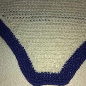 Avani Creations Horse Ear Net Crochet Fly Veil Equestrian Fly Bonnet/Veil/mask Standard Size