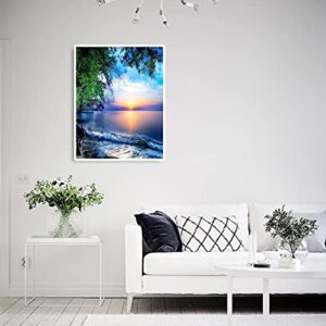 LVIITIS Beach Diamond Painting Kits for Adults Full Drill,Diamond Arts Dotz Beach Pictures Craft for Home Wall Decor 14x18 inch