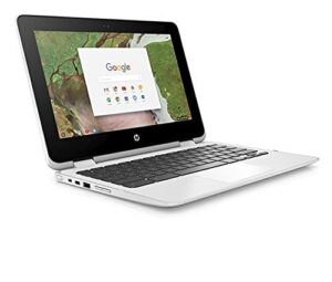 hp x360 chromebook 11.6-inch 2-in-1 touchscreen hd laptop pc, intel celeron n3350 up to 2.4ghz processor, 4gb ddr4, 64gb emmc, wifi, webcam, stereo speakers, bluetooth 4.2, chrome os, snow white