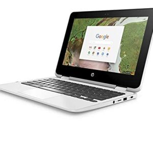 HP X360 Chromebook 11.6-inch 2-in-1 Touchscreen HD Laptop PC, Intel Celeron N3350 up to 2.4GHz Processor, 4GB DDR4, 64GB eMMC, WiFi, Webcam, Stereo Speakers, Bluetooth 4.2, Chrome OS, Snow White