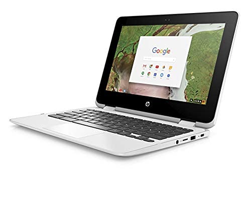 HP X360 Chromebook 11.6-inch 2-in-1 Touchscreen HD Laptop PC, Intel Celeron N3350 up to 2.4GHz Processor, 4GB DDR4, 64GB eMMC, WiFi, Webcam, Stereo Speakers, Bluetooth 4.2, Chrome OS, Snow White