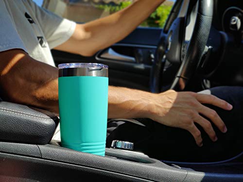 LaserGram 20oz Vacuum Insulated Tumbler Mug, Alligator, Personalized Engraving Included (Teal)