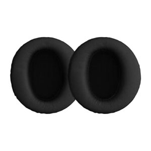 kwmobile ear pads compatible with cowin e7 active noise cancelling earpads - 2x replacement for headphones - black