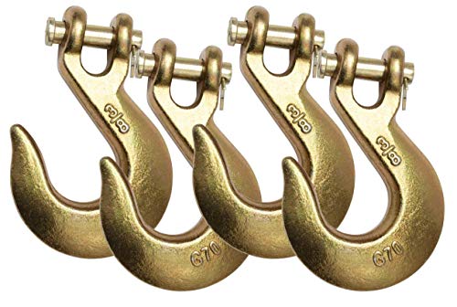 Mytee Products (4 Pack) 3/8" Clevis Slip Hook G70 Tow Chain Wrecker Truck Trailer Tie Down