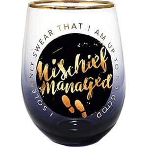 Spoontiques Mischief Managed Stemless Glass