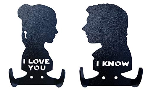 HeavenlyKraft I Love You I Know Steel Wall Coat Hook Dual Holder for Living Room Hat Hanger Bathroom Towel Kitchen Strong Garage Storage Organizer Utensil Hook I love you Gift Size 5.9 X 3.14 X1.35 In