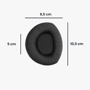 kwmobile Ear Pads Compatible with Sennheiser RS160 / RS170 / RS180 Earpads - 2X Replacement for Headphones - Black