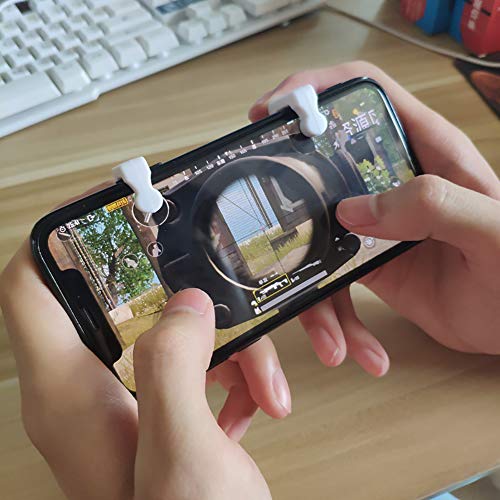 SSNsvj Gaming Trigger Button，Game Controller Gamepad，Mobilephone Game Assistant Equipment for PUBG Mobile Android/iOS Mobile Phone Black