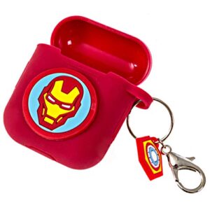 marvel iron man airpods case cover for apple airpods compatible with apple airpods 1 & 2 charging case