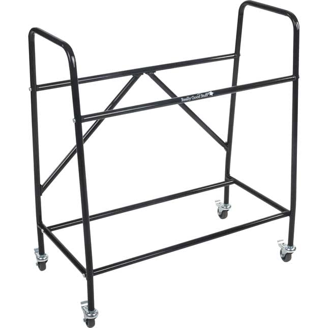 Really Good Stuff Mid-Size Mobile Storage Rack with Chapter Book Bins - 1 Rack, 6 Bins