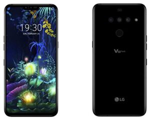 lg v50 thinq smartphone lmv450pm, 5g, 128gb, aurora black - sprint cdma and gsm unlocked