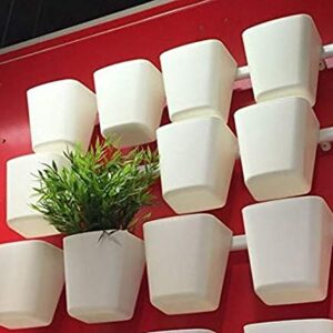 DODXIAOBEUL 5pcs Hanging Cup Holder,Rolling Cart Accessories Utility cart Accessories Hanging Bins,Hanging Flower Pots,Space Saver,Storage Bucket Desktop Container,Make Up Pencil Holder White