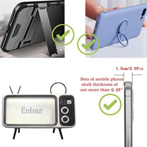 Mobile Phone Screen Stand. Retro TV Mobile Phone Base. with Speakers. for iPhone 8 Plus / 7sPlus/7 Plus / 6sPlus / 6 Plus . Smart Gifts for Families, Girls/Boys Friend